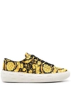 VERSACE GRECA BAROCCO PRINT LOW-TOP SNEAKERS