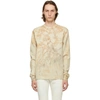 John Elliott Beige Tie-dye University Long Sleeve T-shirt In Fossil