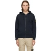 STONE ISLAND NAVY CLASSIC ZIP-UP HOODIE