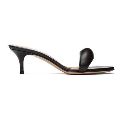 Gianvito Rossi Bijoux 55 Black Leather Sandals