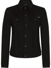 Dolce & Gabbana Dolce And Gabbana Black Denim Jacket In Black