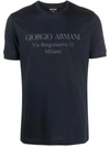 GIORGIO ARMANI GIORGIO ARMANI T-SHIRTS AND POLOS BLUE