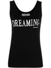 Alberta Ferretti Dreaming Printed Tank Top In Black