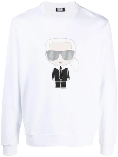 Karl Lagerfeld Sweaters White In Pink