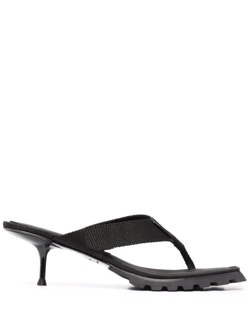 Alexander Wang Jessie Lug Sole Thong Sandals In Black | ModeSens