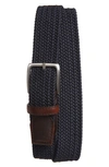 Nordstrom Woven Belt In Navy