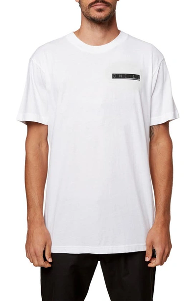 O'neill Men's Cali Flag T-shirt In White
