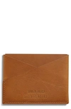 Shinola Men's Leather Utility Card Case In Tan