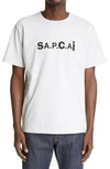 A.P.C. X SACAI KIYO LOGO GRAPHIC TEE,COEQW-M26978