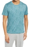 Emerson Road Stonewash Pocket T-shirt In Mineral Blue Stone Washed