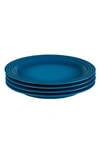 Le Creuset Set Of 4 10 1/2-inch Dinner Plates In Marseille