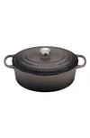 Le Creuset Signature Enameled Cast Iron 6.75 Qt. Oval French Oven In Oyster
