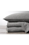 Coyuchi Set Of 2 Organic Linen Pillowcases In Charcoal Chambray
