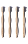 BRUSH WITH BAMBOO ADULT TOOTHBRUSH,BWBADULT-4KIT