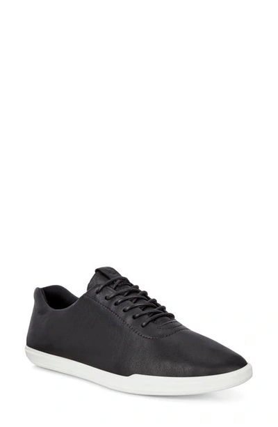 Ecco Simpil Sneaker In Black Leather
