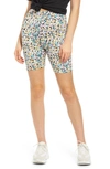 Afrm Lawson High Waist Bike Shorts In Multi Printemps