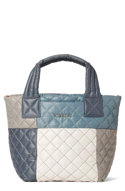 Mz Wallace Mini Metro Deluxe Tote In Blue Patchwork
