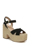 Sam Edelman Trianna Platform Espadrille Sandal In Black