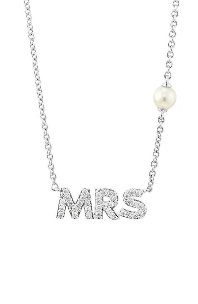 Nadri Mrs Pavé Pendant Necklace In Rhodium