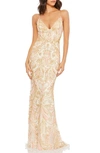 MAC DUGGAL BEADED STRAPPY BACK GOWN,5309