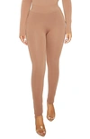 Naked Wardrobe The Nw Wide Waistband Leggings In Coco