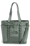 The North Face Explore Utility Tote In Agave Green/ Tnf Black