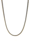 John Hardy Classic Chain Reversible Chain Link Necklace In Sterling Silver And Gold