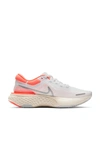 Nike Zoomx Invincible Run Flyknit Women's Road Running Shoes In White & Mango