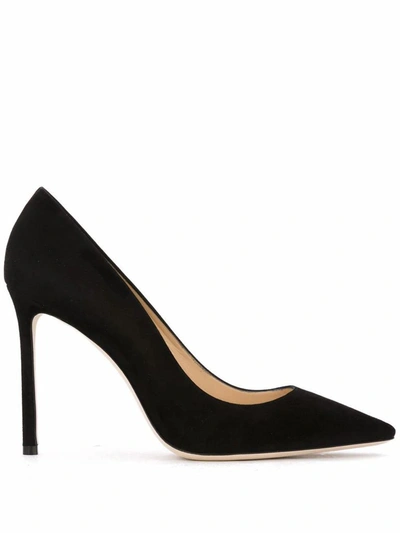 Jimmy Choo Romy 100mm Leather High-heel Pumps In Black