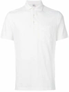Aspesi Short Sleeve Cotton Polo Shirt In White