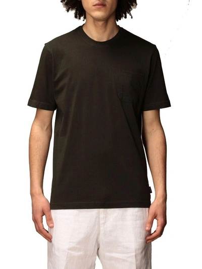 Aspesi Fitted Cuff T-shirt In Green