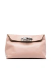 ALEXANDER MCQUEEN ALEXANDER MCQUEEN WOMEN'S PINK LEATHER POUCH,631864CSRRY2611 UNI