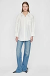 ANINE BING ANINE BING MIKA SHIRT IN WHITE,A-09-2006-100-XXS