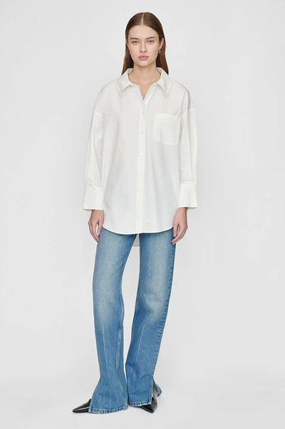 ANINE BING ANINE BING MIKA SHIRT IN WHITE,A-09-2006-100-XXS