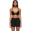 Helmut Lang Cozy Ribbed Bra Top In Black