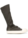 RICK OWENS sock high top boots,RU16F6872LNSP11520740