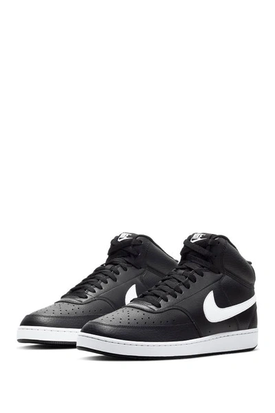 Nike Court Vision Mid Sneakers In Black