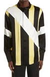 WALES BONNER SUNSHINE STRIPE LONG SLEEVE BUTTON-UP SHIRT,MS21SH01-AC01-991