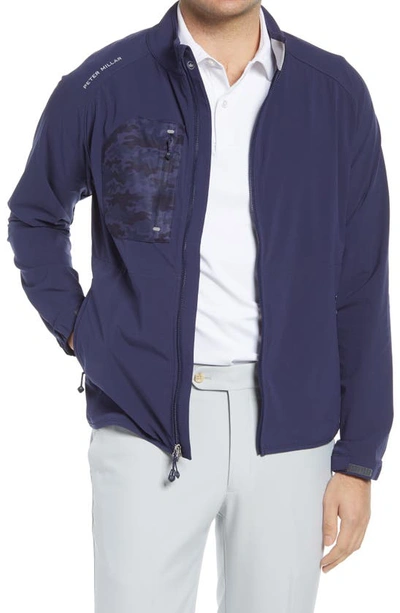 Peter Millar Flex Adapt Windcheater Shell Jacket In Navy | ModeSens