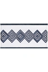 Linum Home Noah 3-piece Embellished Towel In Midnight Blue