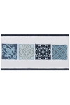Linum Home Vivian Embellished Bath Towel In Midnight Blue
