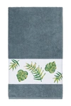 Linum Home Zoe Embellished Bath Towel In Teal