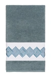 Linum Home Noah Embellished Bath Towel In Teal