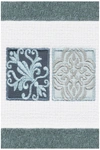 Linum Home Vivian Embellished Hand Towel In Teal