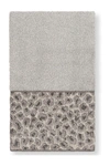 Linum Home Spots Embellished Hand Towel In Light Grey