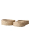 WILL AND ATLAS SET OF 3 ROUND JUTE TABLETOP BASKETS,WB030/NAT