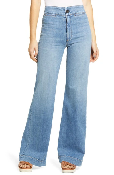 Askk Ny Brighton High Waist Wide Leg Jeans In Boardwalk