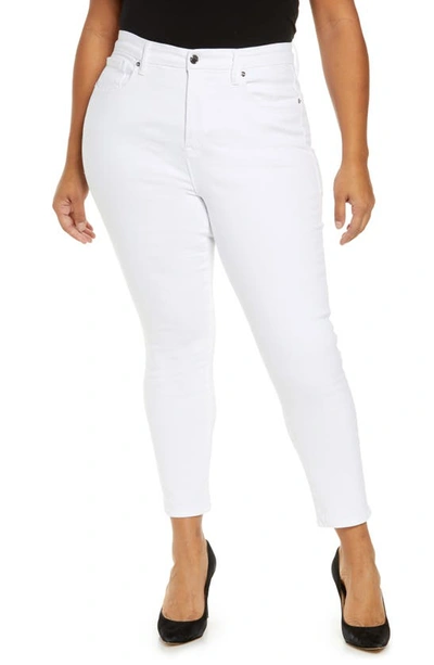 Good American Good Legs High Rise Crop Skinny Jeans In W001