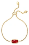 Kendra Scott Elaina Birthstone Bracelet In July/ Ruby Red