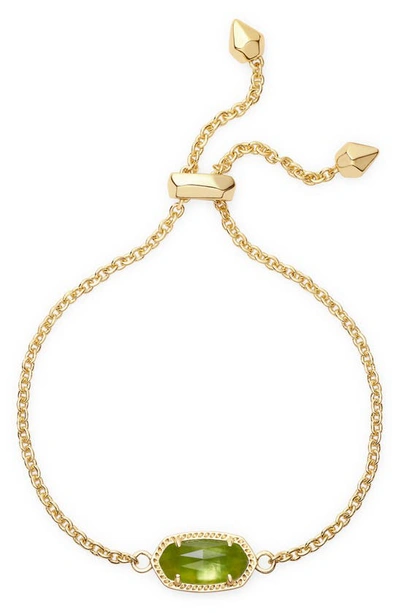 Kendra Scott Elaina Birthstone Bracelet In August/ Peridot Illusion